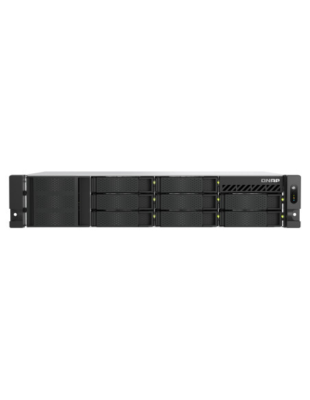 QNAP TS-855EU-8G servidor de almacenamiento NAS Bastidor (2U) Intel Atom® C5125 8 GB DDR4 0 TB QuTS hero Negro