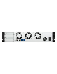 QNAP TS-855EU-8G servidor de almacenamiento NAS Bastidor (2U) Intel Atom® C5125 8 GB DDR4 0 TB QuTS hero Negro 2