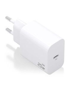AISENS Cargador GaN 20W, 1xUSB-C PD3.0, Blanco