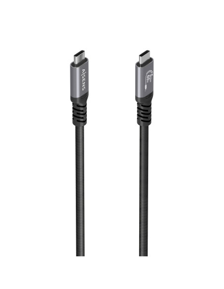 AISENS Cable USB 3.2 Gen1 Aluminio 5Gbps 4K@60Hz 3A 60W E-Mark, Tipo USB-C M-USB-C M, Negro, 10M