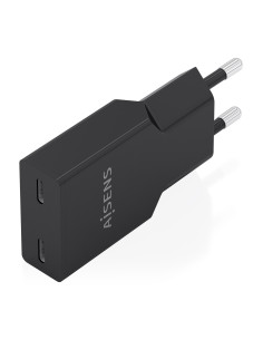 AISENS Cargador Ultra Delgado GaN 30W, 2xUSB-C PD3.0, Negro 2