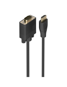 AISENS Cable Conversor HDMI a SVGA, HDMI A M-SVGA M, Negro, 2.0m