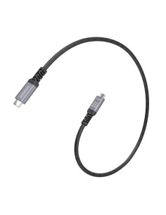 AISENS Cable USB4 Gen3x2 Aluminio 40Gbps 8K@60Hz 5A 48V 240W E-Mark, Tipo USB-C M-USB-C M, Negro, 0.5M 2