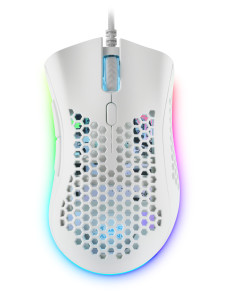 Mars Gaming MMEX, Ratón Gaming RGB, 32K DPI, Cable Feather, Switches Ópticos, Blanco, One Size 2
