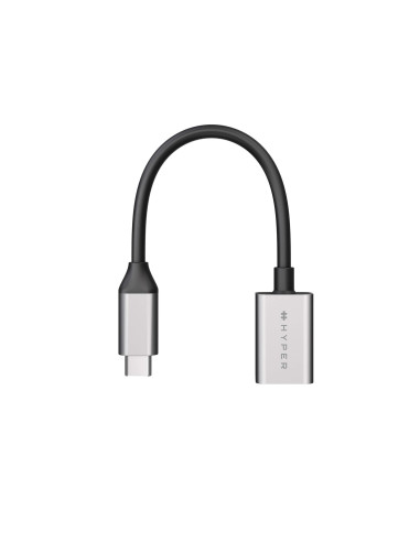 HYPER HD425D-GL cable USB USB 3.2 Gen 2 (3.1 Gen 2) 0,0176 m USB C USB A Negro, Plata