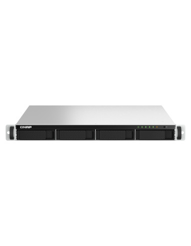QNAP TS-464U-RP NAS Bastidor (1U) Intel® Celeron® N5095 8 GB DDR4 0 TB QNAP Turbo System Aluminio, Negro