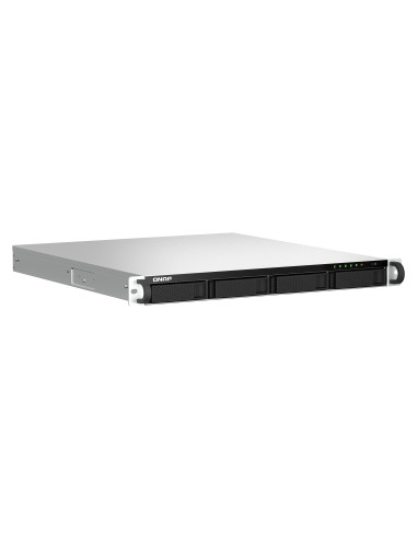 QNAP TS-464U-RP NAS Bastidor (1U) Intel® Celeron® N5095 8 GB DDR4 0 TB QNAP Turbo System Aluminio, Negro
