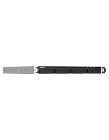 QNAP TS-464U-RP NAS Bastidor (1U) Intel® Celeron® N5095 8 GB DDR4 0 TB QNAP Turbo System Aluminio, Negro