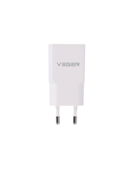 Veger VG-30W1A1C Cargador USB QC3.0 / PD3.0 USB-A y USB-C