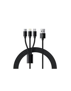 Veger VG-V303 Cable USB-A a USB-C Lightning y Micro-USB
