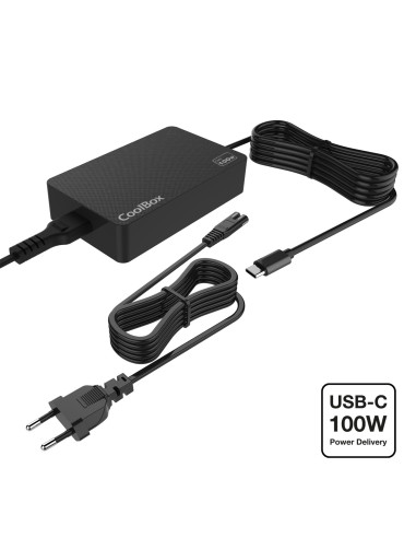 CoolBox CARGADOR PORTATIL GAN USB-C 100W