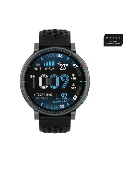 Amazfit Active Max 3,81 cm (1.5") AMOLED Digital 480 x 480 Pixeles Pantalla táctil Negro