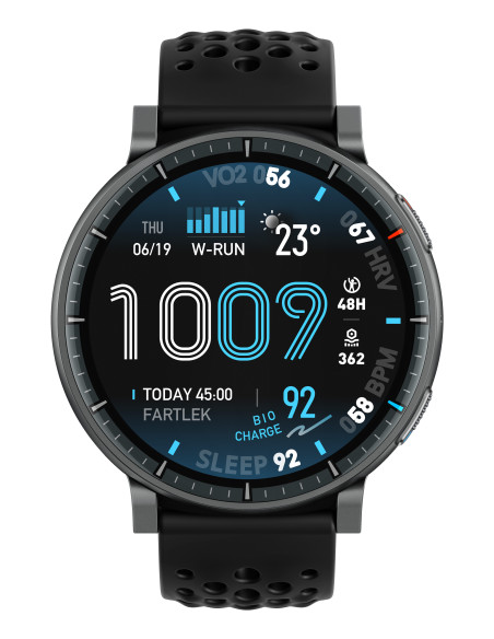 Amazfit Active Max 3,81 cm (1.5") AMOLED Digital 480 x 480 Pixeles Pantalla táctil Negro