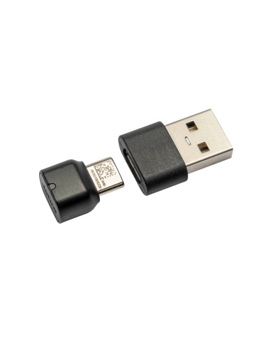 Jabra 14208-38 cambiador de género para cable USB C USB A Negro