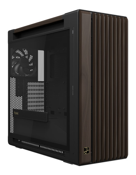 ASUS ProArt PA602 Wood Edition Modern Black - Tempered Glass Panel Midi Tower Negro, Madera