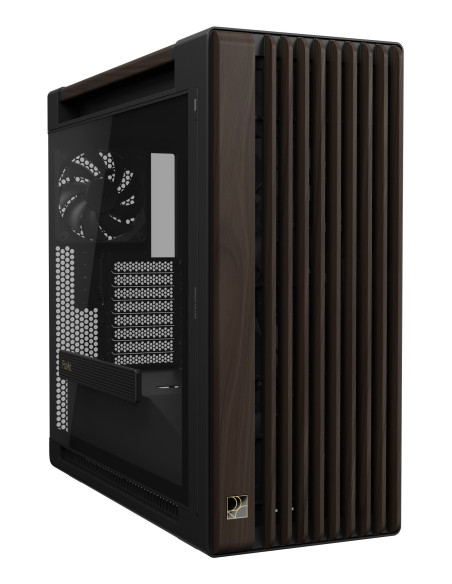ASUS ProArt PA602 Wood Edition Modern Black - Tempered Glass Panel Midi Tower Negro, Madera