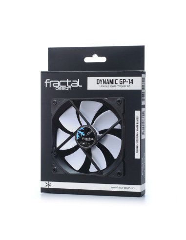 Fractal Design FD-FAN-DYN-GP14-WT sistema de refrigeración para ordenador Carcasa del ordenador Ventilador 14 cm Negro, Blanco