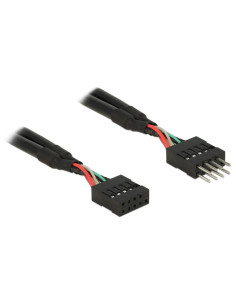 DeLOCK 0.1m 2xUSB2.0 10p