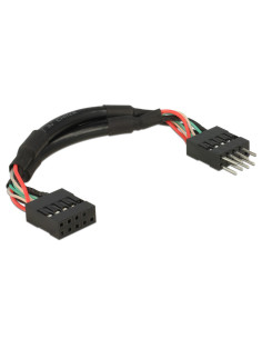 DeLOCK 0.1m 2xUSB2.0 10p 2