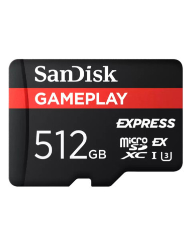 SanDisk GamePlay Express microSD 512GB UHS-I Clase 10