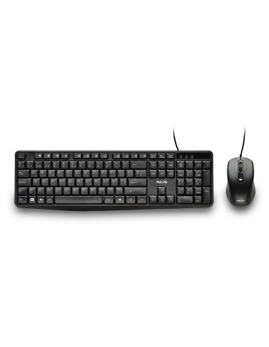 NGS COCOA KIT V2 teclado Ratón incluido Universal USB QWERTY Español Negro