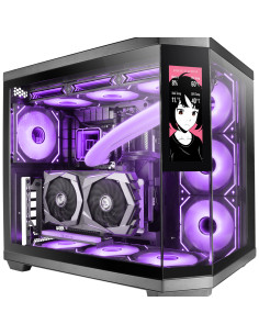 Mars Gaming MC3TCORELCD carcasa de ordenador Midi Tower Negro