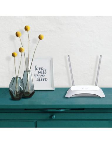 TP-Link TL-MR3420 router inalámbrico Ethernet rápido Banda única (2,4 GHz) Negro, Blanco
