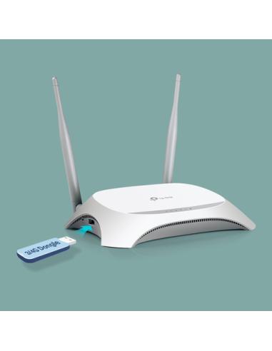 TP-Link TL-MR3420 router inalámbrico Ethernet rápido Banda única (2,4 GHz) Negro, Blanco