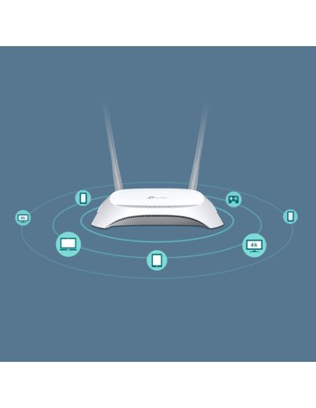 TP-Link TL-MR3420 router inalámbrico Ethernet rápido Banda única (2,4 GHz) Negro, Blanco