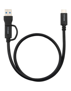 Nanocable 10.01.4802 cable USB USB 3.2 Gen 2 (3.1 Gen 2) 2 m USB A USB C USB C Negro 2
