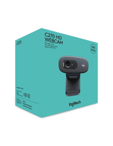 Logitech 960-001063 cámara web 3 MP 1280 x 720 Pixeles USB Gris, Gris Oscuro