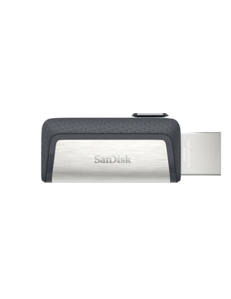 SanDisk Ultra Dual Drive USB Type-C unidad flash USB 32 GB USB Type-A / USB Type-C 3.2 Gen 1 (3.1 Gen 1) Negro, Plata