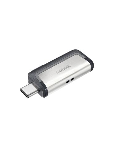 SanDisk Ultra Dual Drive USB Type-C unidad flash USB 128 GB USB Type-A / USB Type-C 3.2 Gen 1 (3.1 Gen 1) Negro, Plata