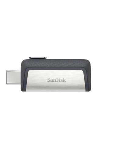SanDisk Ultra Dual Drive USB Type-C unidad flash USB 128 GB USB Type-A / USB Type-C 3.2 Gen 1 (3.1 Gen 1) Negro, Plata