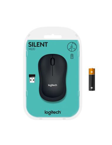 Logitech M220 Silent ratón Oficina Ambidextro RF inalámbrico Óptico 1000 DPI