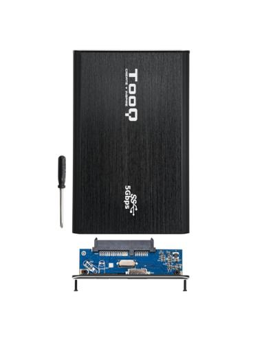 TooQ TQE-2529B caja para disco duro externo Carcasa de disco duro/SSD Negro 2.5"