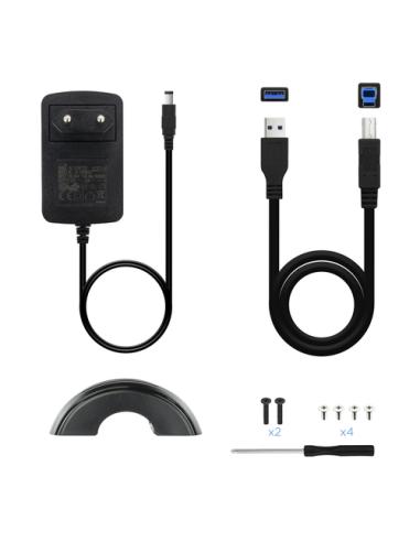 TooQ CAJA HDD 3,5" SATA A USB 2.0/3.0 NEGRA