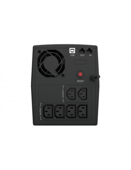 Conceptronic ZEUS03E sistema de alimentación ininterrumpida (UPS) Línea interactiva 1,2 kVA 720 W 6 salidas AC