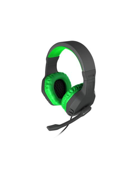 GENESIS Argon 200 Auriculares Alámbrico Diadema Juego Negro, Verde
