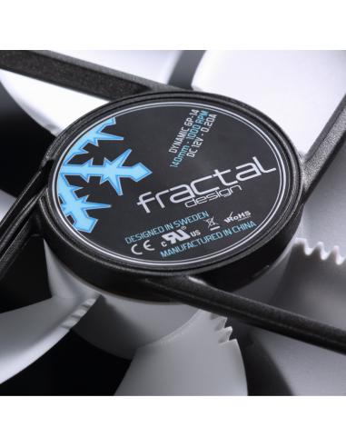 Fractal Design FD-FAN-DYN-GP14-WT sistema de refrigeración para ordenador Carcasa del ordenador Ventilador 14 cm Negro, Blanco