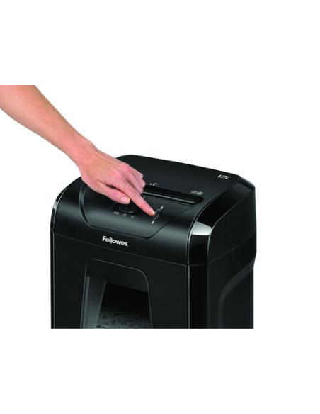 Fellowes Powershred 12C triturador de papel Corte cruzado 22,5 cm Negro