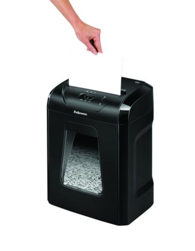 Fellowes Powershred 12C triturador de papel Corte cruzado 22,5 cm Negro
