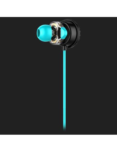 Hiditec Taiko Auriculares Alámbrico Dentro de oído Juego Negro, Turquesa