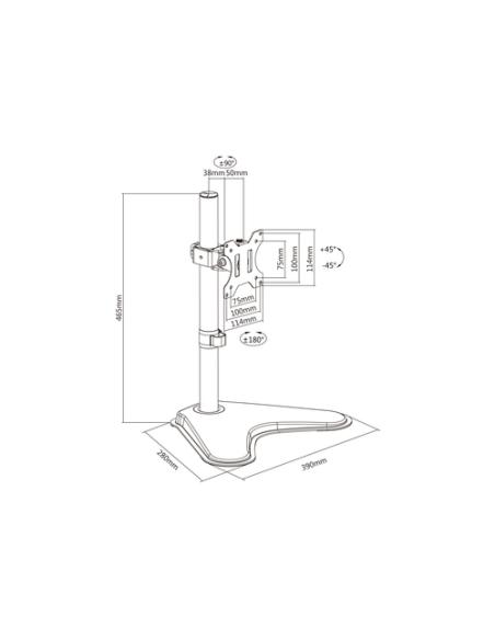 Equip Soporte articulado de sobremesa para monitor de 13"-32
