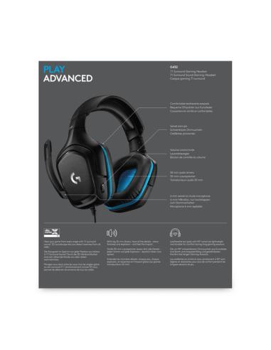 Logitech G 981-000770 auricular y casco Auriculares Alámbrico Diadema Juego Negro, Azul