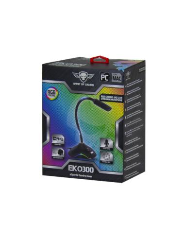 Spirit of Gamer EKO300 Negro Micrófono para videoconsola