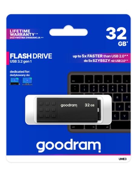 Goodram UME3 unidad flash USB 32 GB USB tipo A 3.2 Gen 1 (3.1 Gen 1) Negro