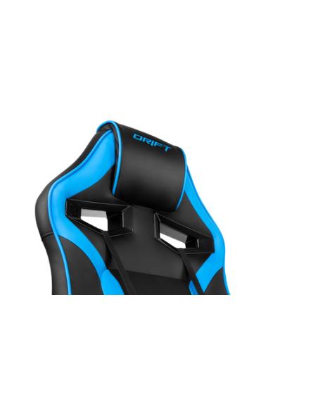 DRIFT DR50 Silla para videojuegos de PC Asiento acolchado tapizado Negro, Azul