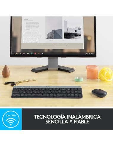 Logitech 920-009198 teclado Ratón incluido Universal RF inalámbrico QWERTY Español Grafito