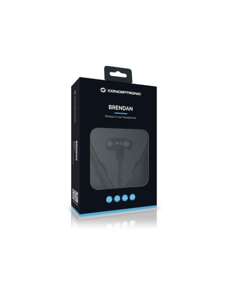 Conceptronic BRENDAN01B auricular y casco Auriculares Inalámbrico Dentro de oído Llamadas/Música Bluetooth Negro